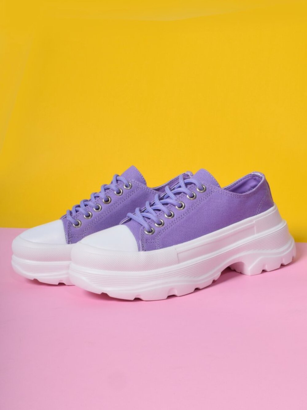 Down Low Chunky Sneaker - Purple